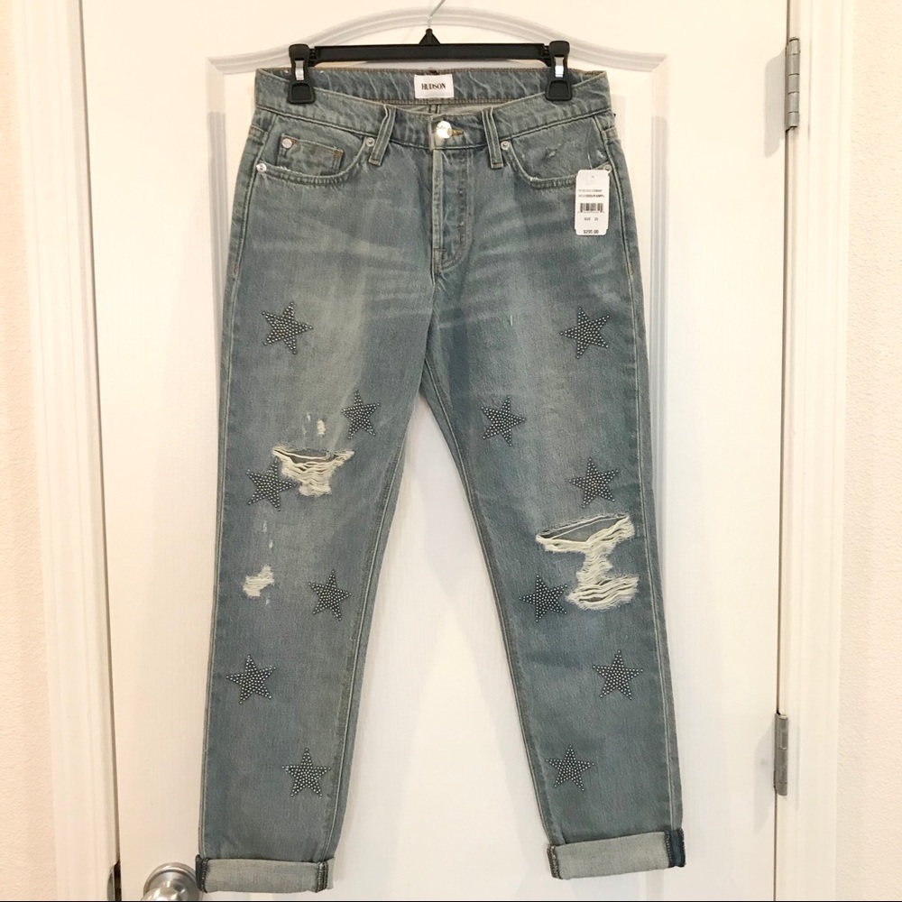 NWT Hudson Crop Riley Relaxed Straight Jean